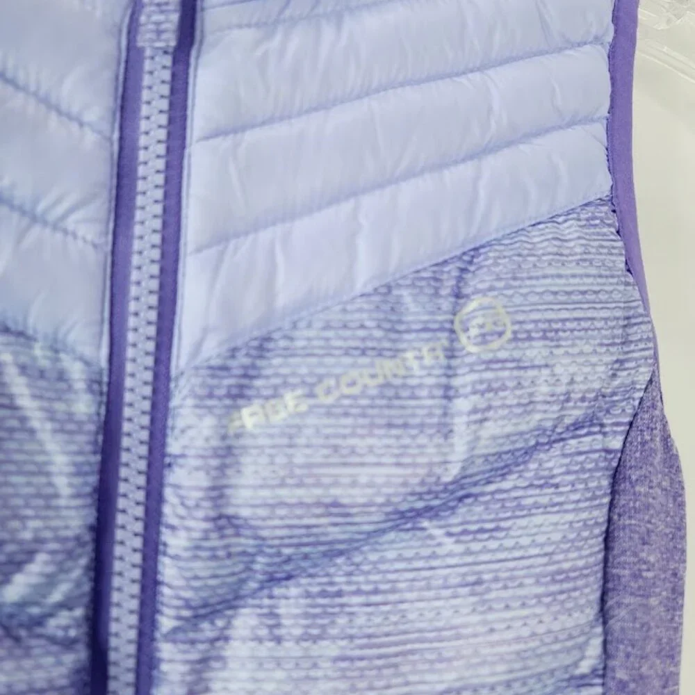 Free Country Girl's Purple‎ Sleeveless Padded Winter Puffer Vest Size XS